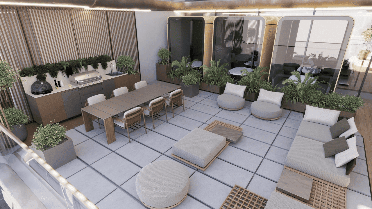 Treppan Serenique Residences amenity Bbq Pits - Dubai Islands, Dubai - by Fakhruddin Properties Development