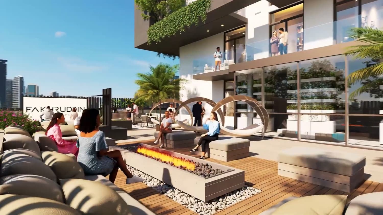 Treppan Tower amenity Bbq Area - JVT (Jumeirah Village Triangle), Dubai - by Fakhruddin Properties Development