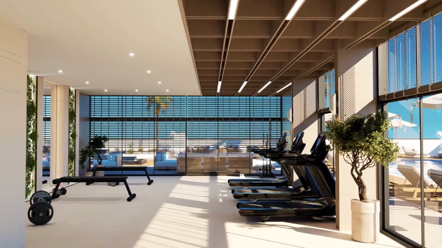 Treppan Tower amenity Gym - JVT (Jumeirah Village Triangle), Dubai - by Fakhruddin Properties Development