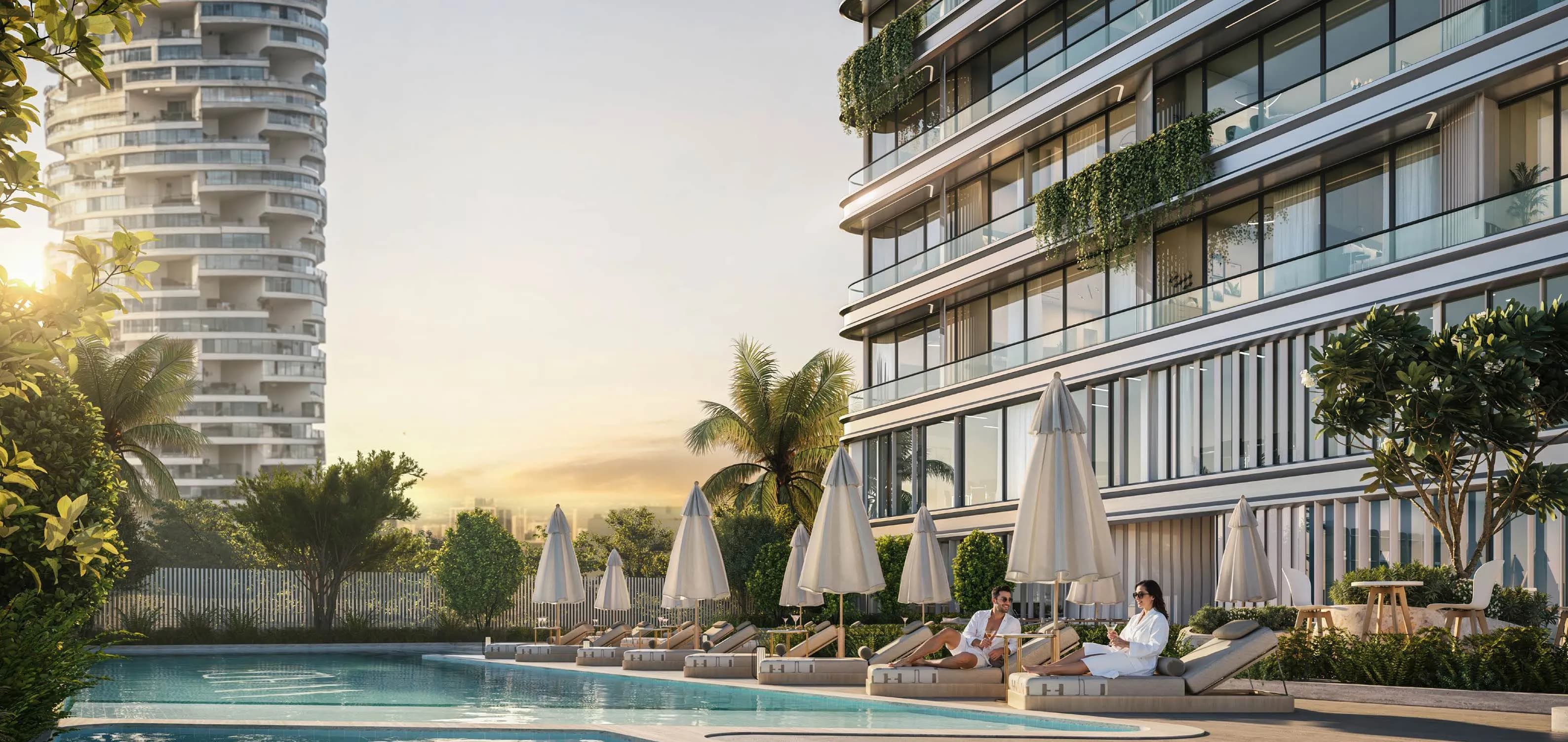 Tresora by Wadan amenity Pool Deck - JVC (Jumeirah Village Circle), Dubai - by WADAN Developments