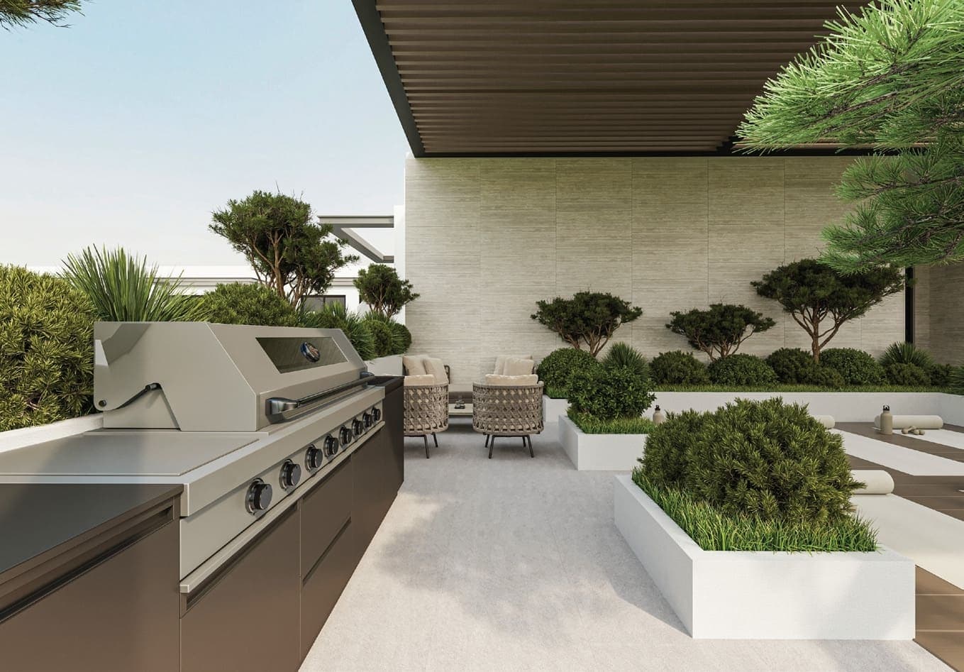 Trevino amenity Rooftop Bbq Zone - JVC (Jumeirah Village Circle), Dubai - by Avelon Developments