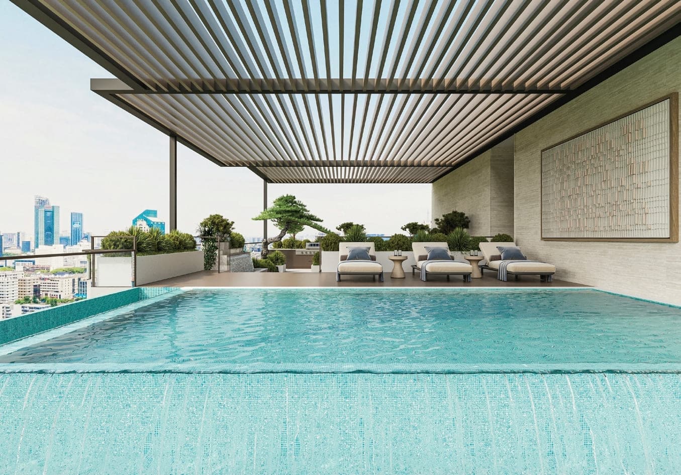 Trevino amenity Rooftop Infinity Pool - JVC (Jumeirah Village Circle), Dubai - by Avelon Developments