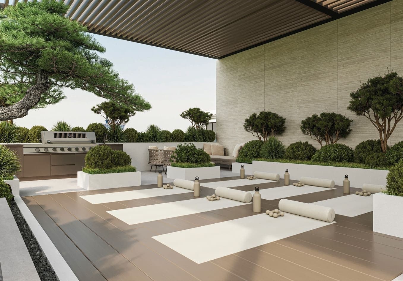 Trevino amenity Rooftop Meditation Zone - JVC (Jumeirah Village Circle), Dubai - by Avelon Developments