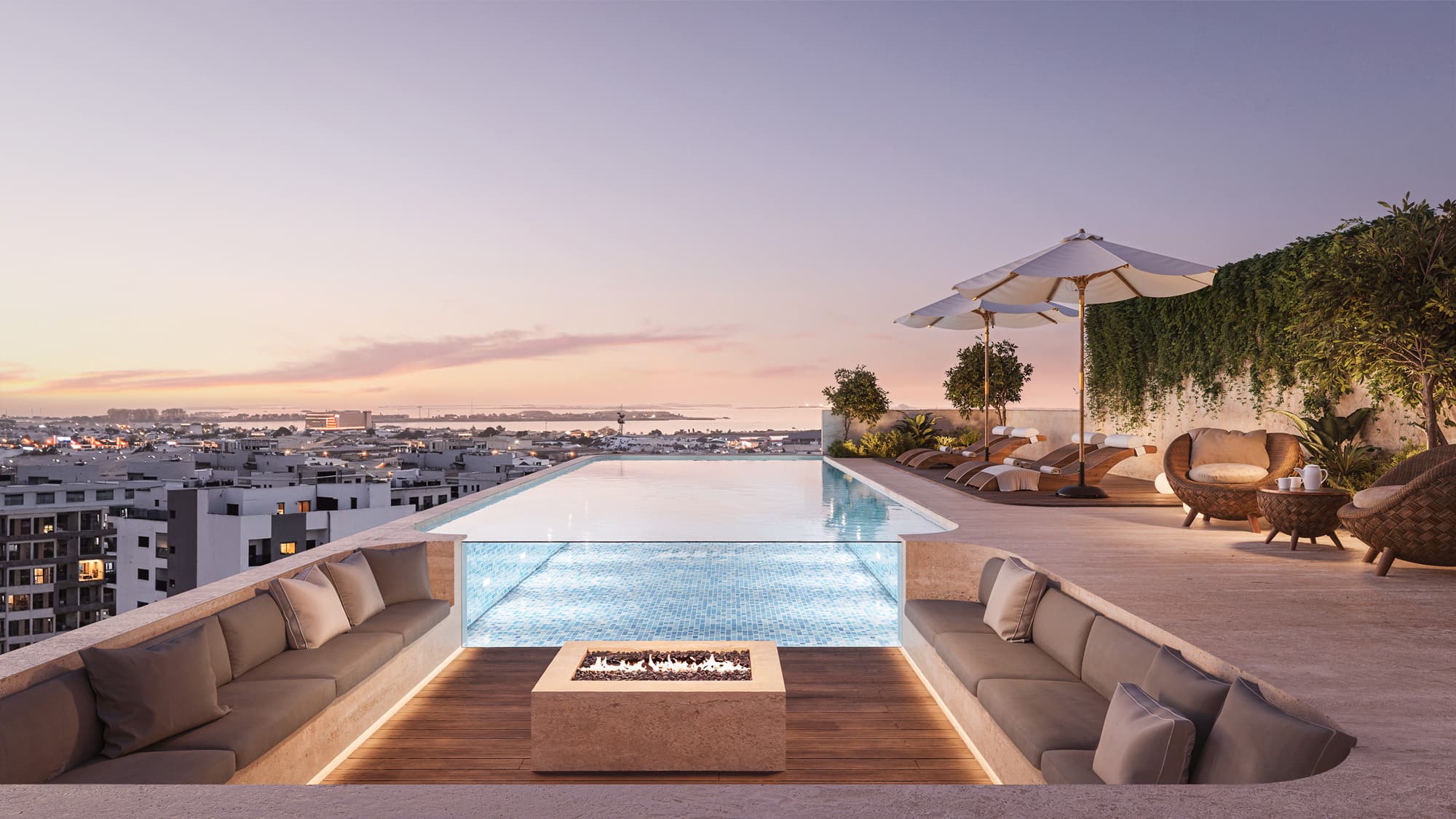 Trillium Heights amenity Pool - Al Satwa, Dubai - by El Prime