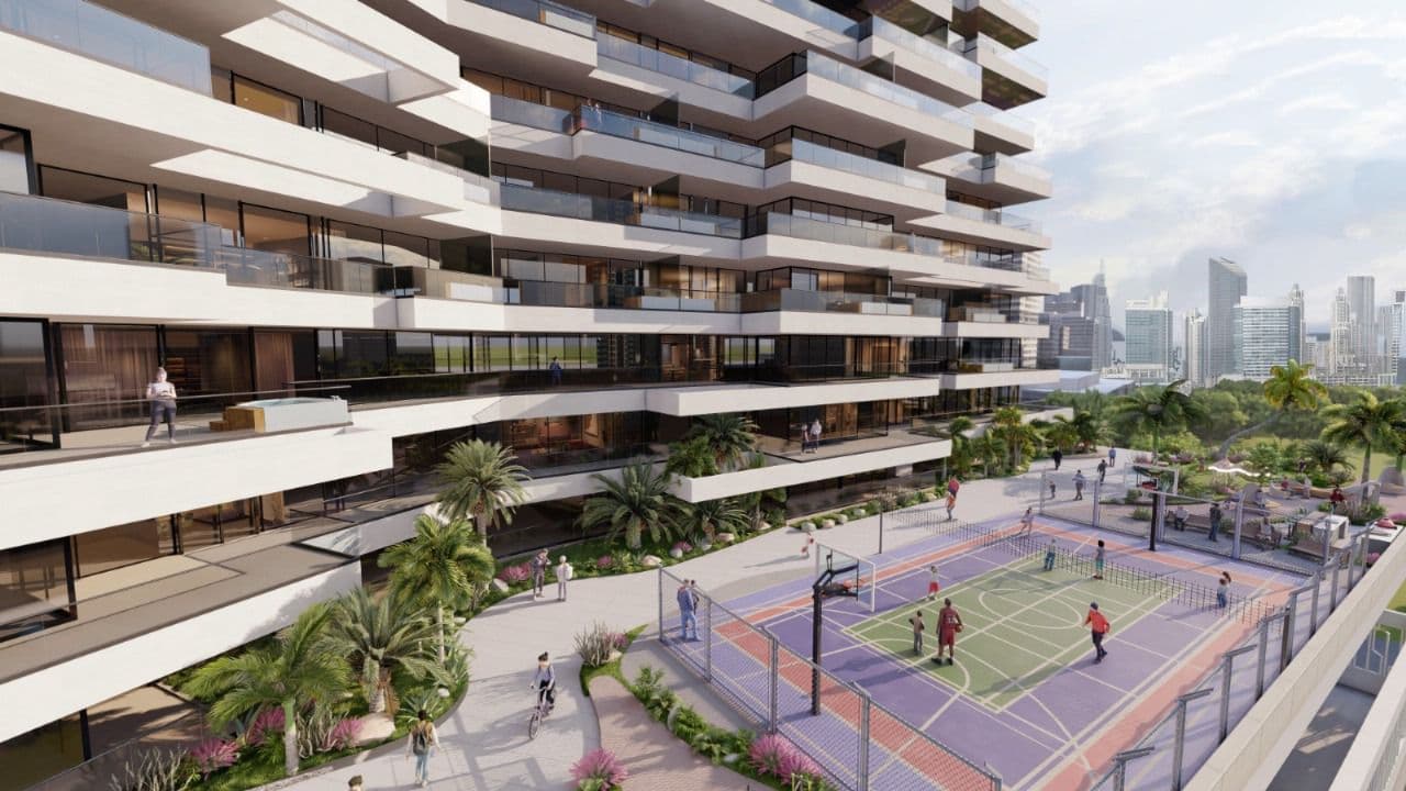 Trinity amenity Paddle Tennis Court in Arjan, Dubai, by Karma Developers