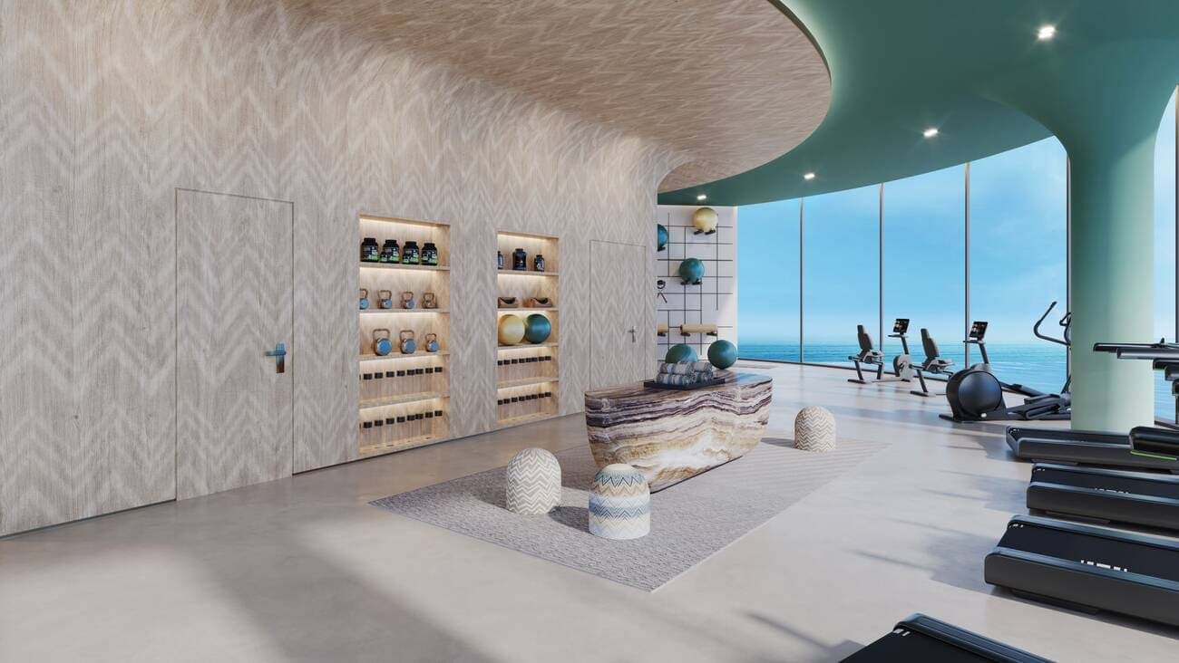 Trio Isle amenity Gym - Al Marjan Island, Dubai - by Durar Group