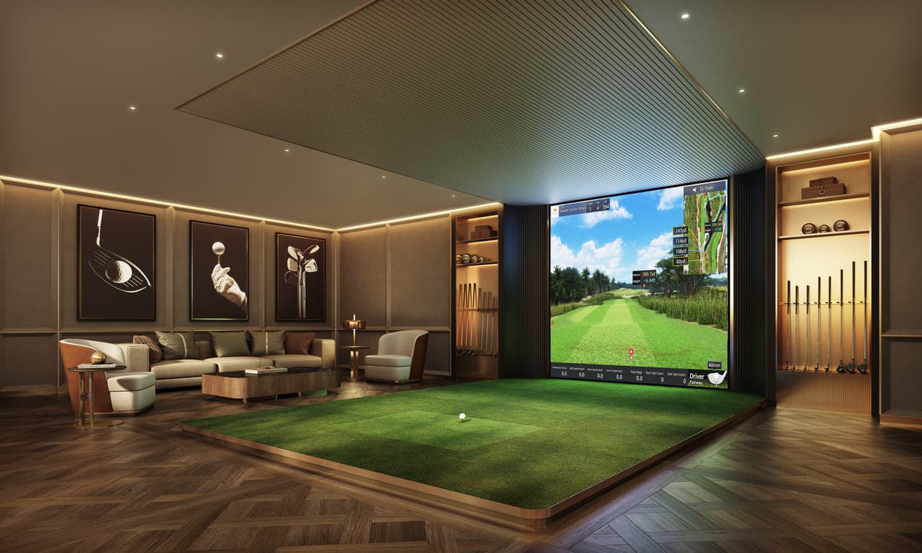 Trump International Hotel and Tower amenity Golf Simulator Suite - City Walk, Dubai - by Dar Global