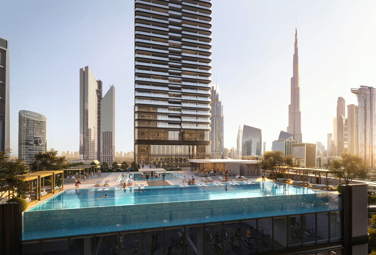 Trump International Hotel and Tower amenity Pool Deck & Cafe - City Walk, Dubai - by Dar Global