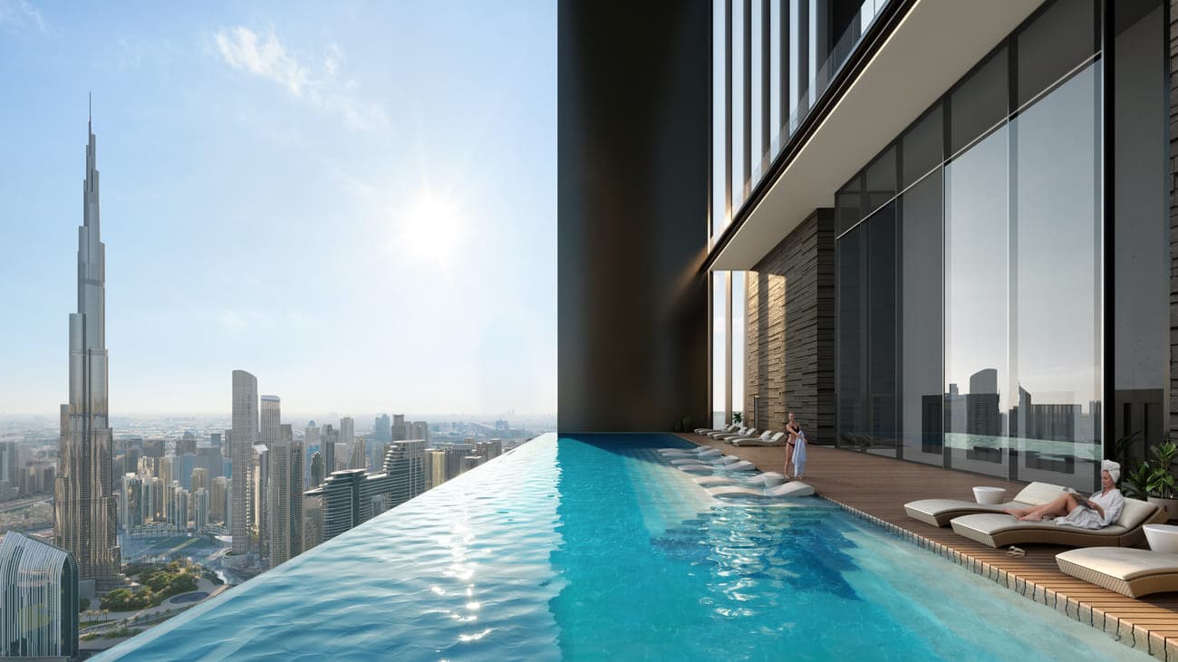 Trump International Hotel and Tower amenity Rooftop Pool - City Walk, Dubai - by Dar Global