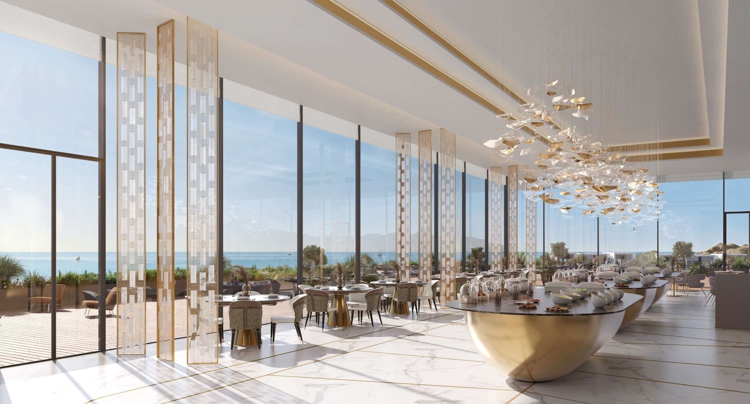 Trump International Resort amenity Plazas, Cafes & Restaurants - Muscat Governorate, Dubai - by Dar Global