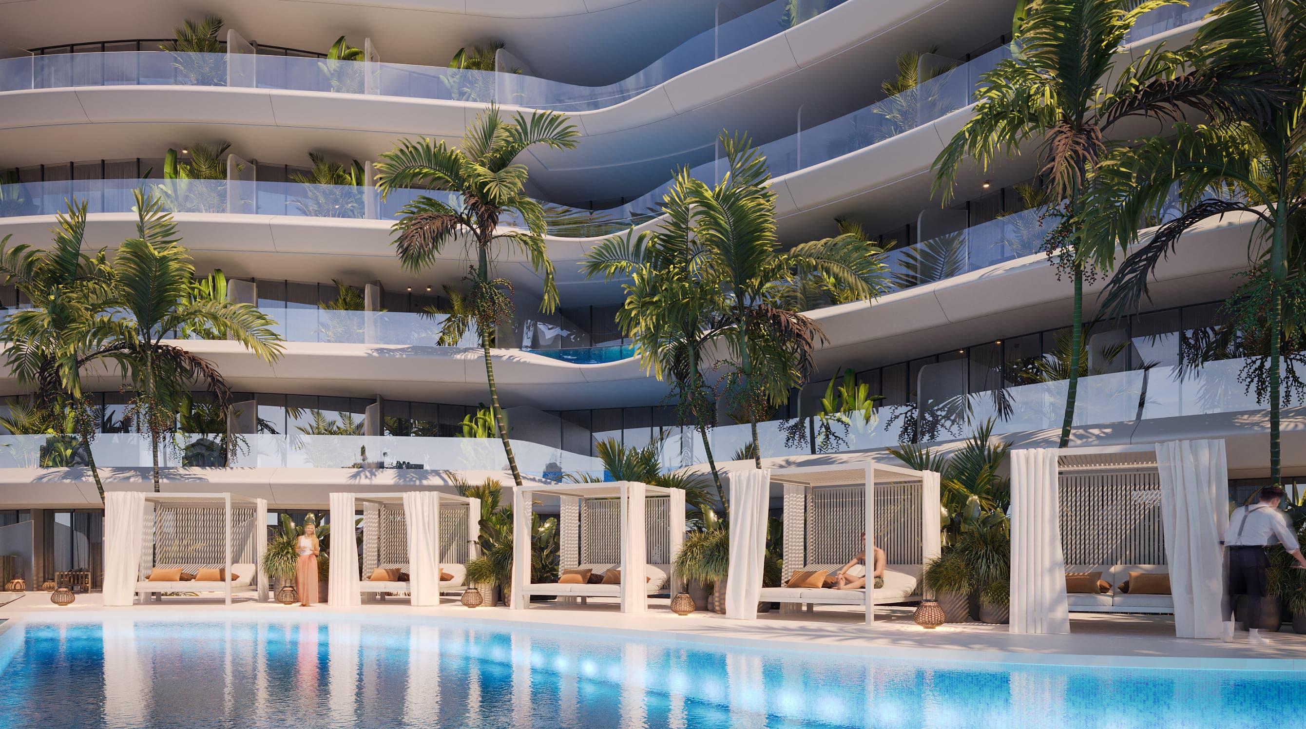 Trussardi Residences amenity Swimming Pool - Al Furjan, Dubai - by MIRA Developments