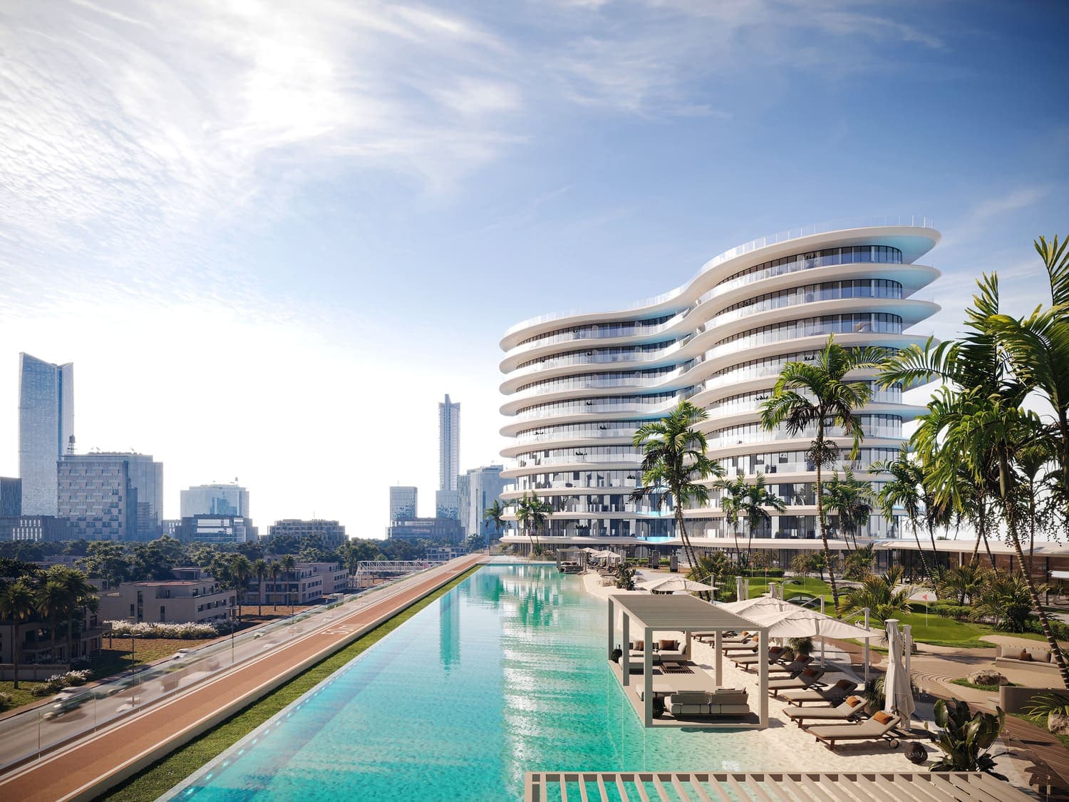 Trussardi Residences Phase Two amenity Swimming Pool - Discovery Gardens, Dubai - by MIRA Developments