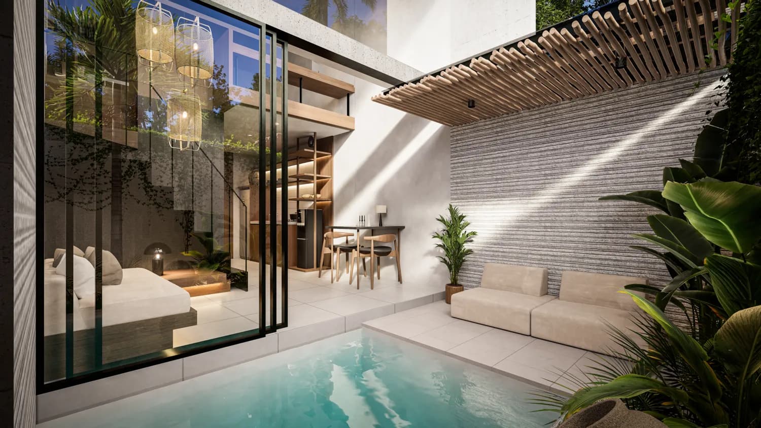 Umalas Private Suite amenity Private Swimming Pool - Kerobokan, Dubai - by Kaluna Development
