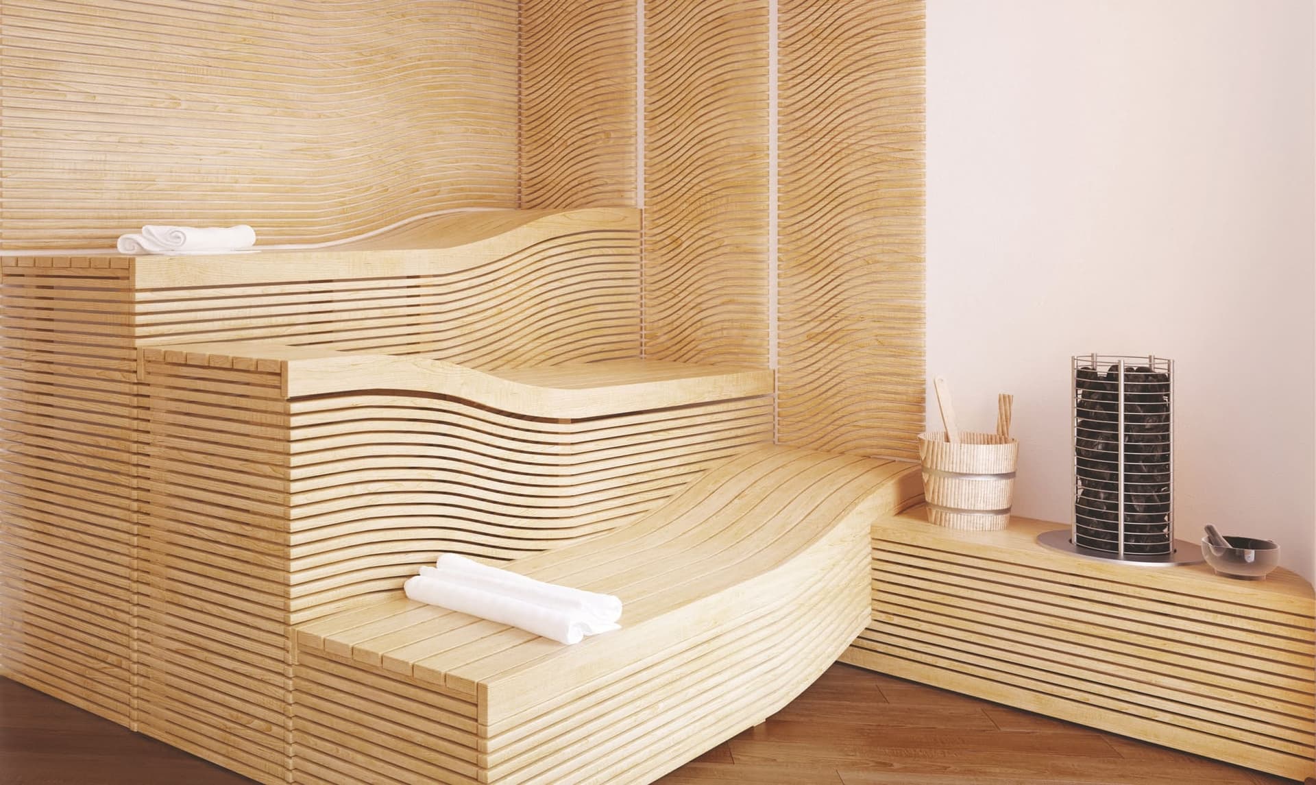 Upper House amenity Sauna in JLT (Jumeirah Lake Towers), Dubai, by Ellington