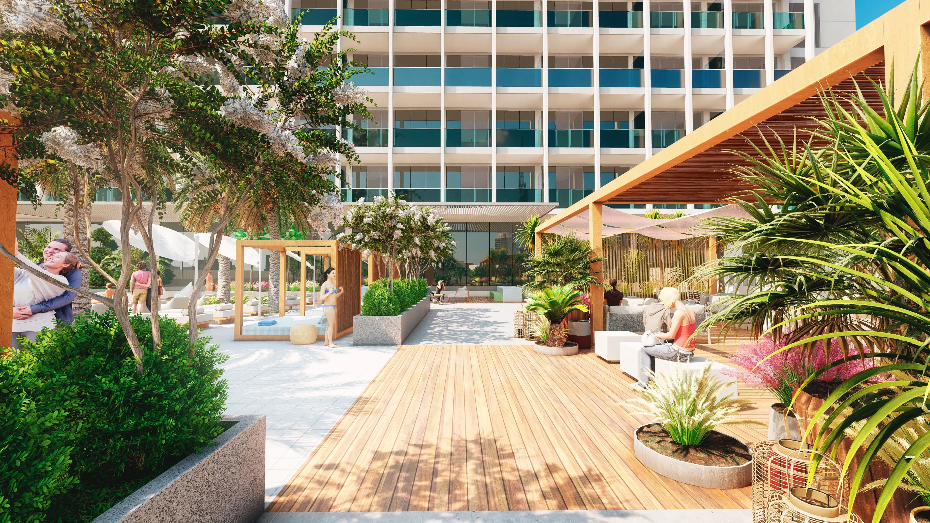UPSIDE Living amenity Outdoor Patios - Business Bay, Dubai - by SRG Holding