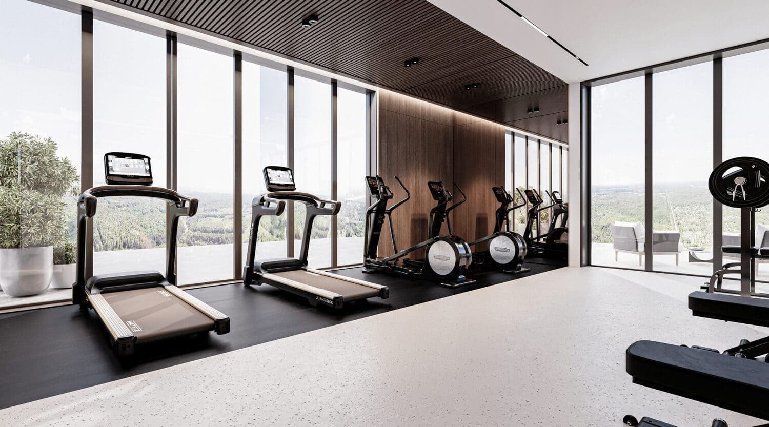 Urban Horizon amenity Fitness Studio - Arjan, Dubai - by Arete