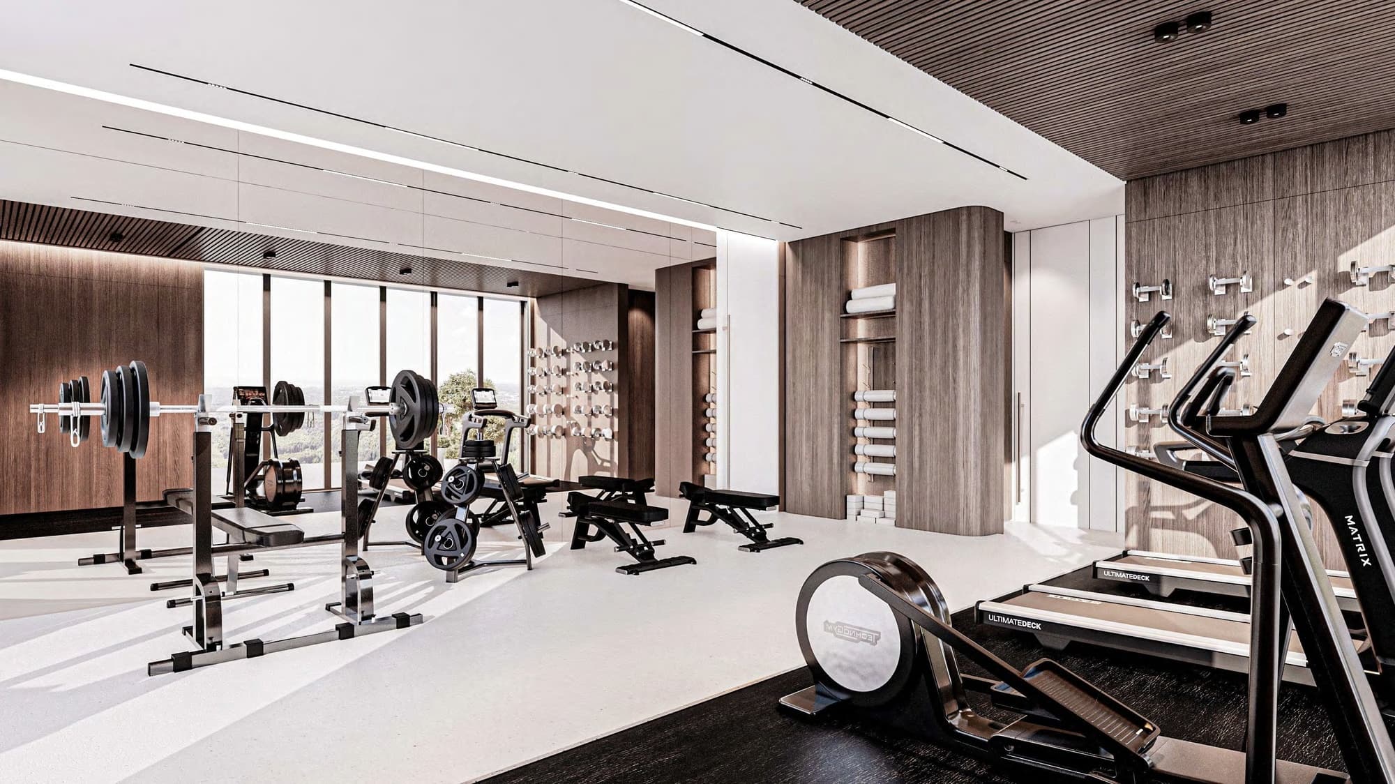 Urban Horizon amenity Gym - Arjan, Dubai - by Arete
