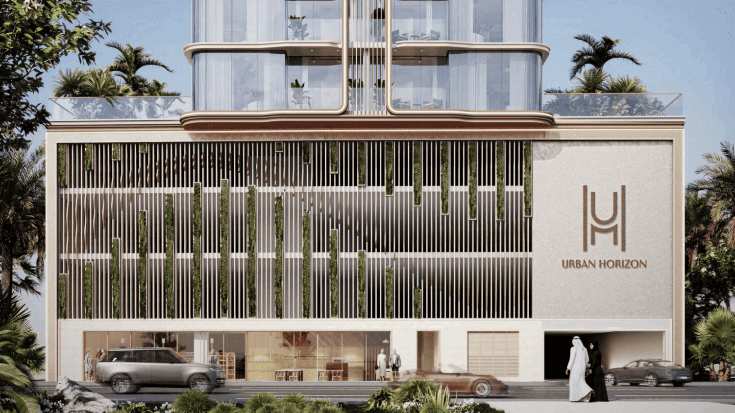 Urban Horizon amenity Retail Promenade - Arjan, Dubai - by Arete