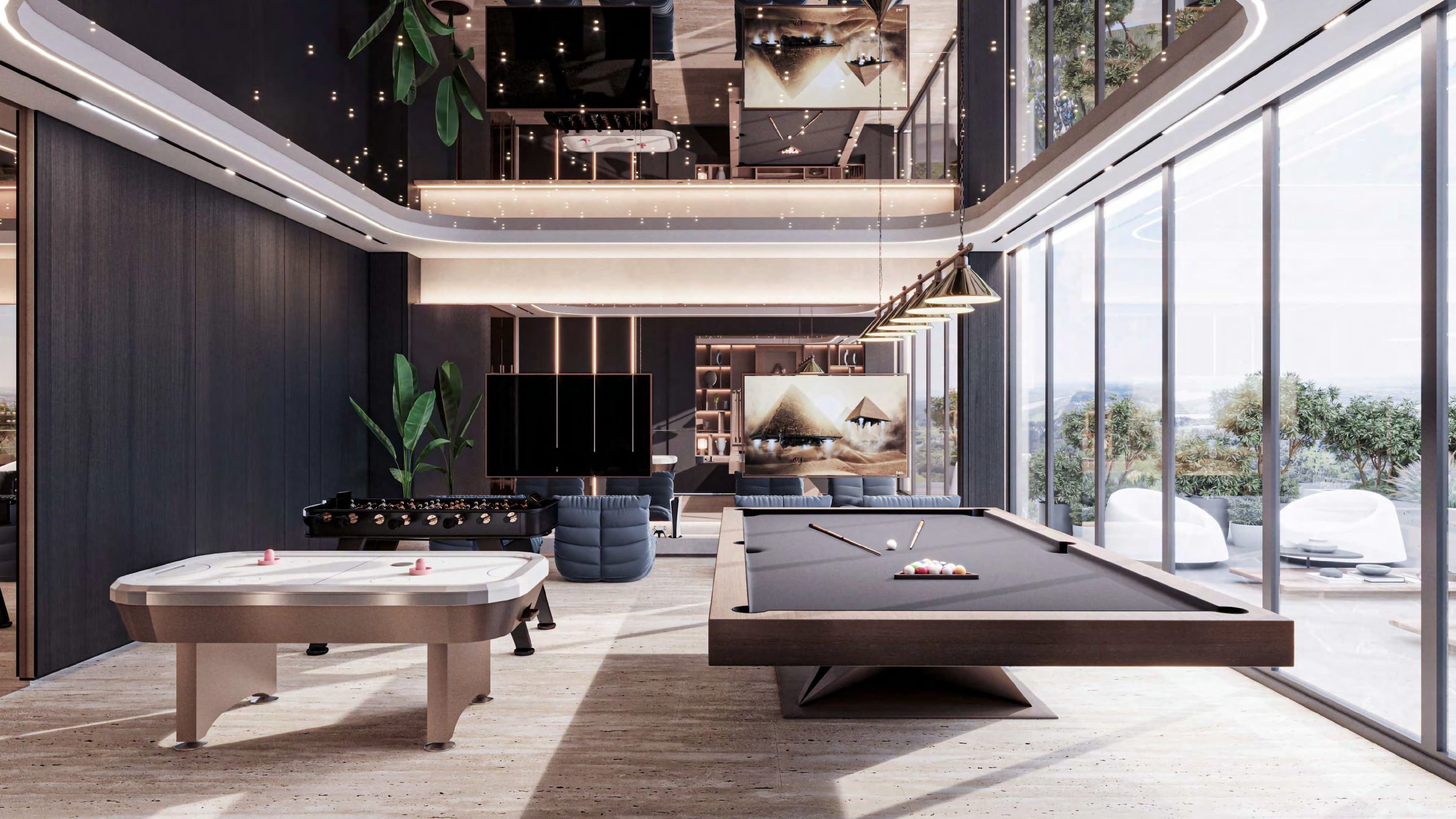 Urban Horizon amenity Snooker Table - Arjan, Dubai - by Arete