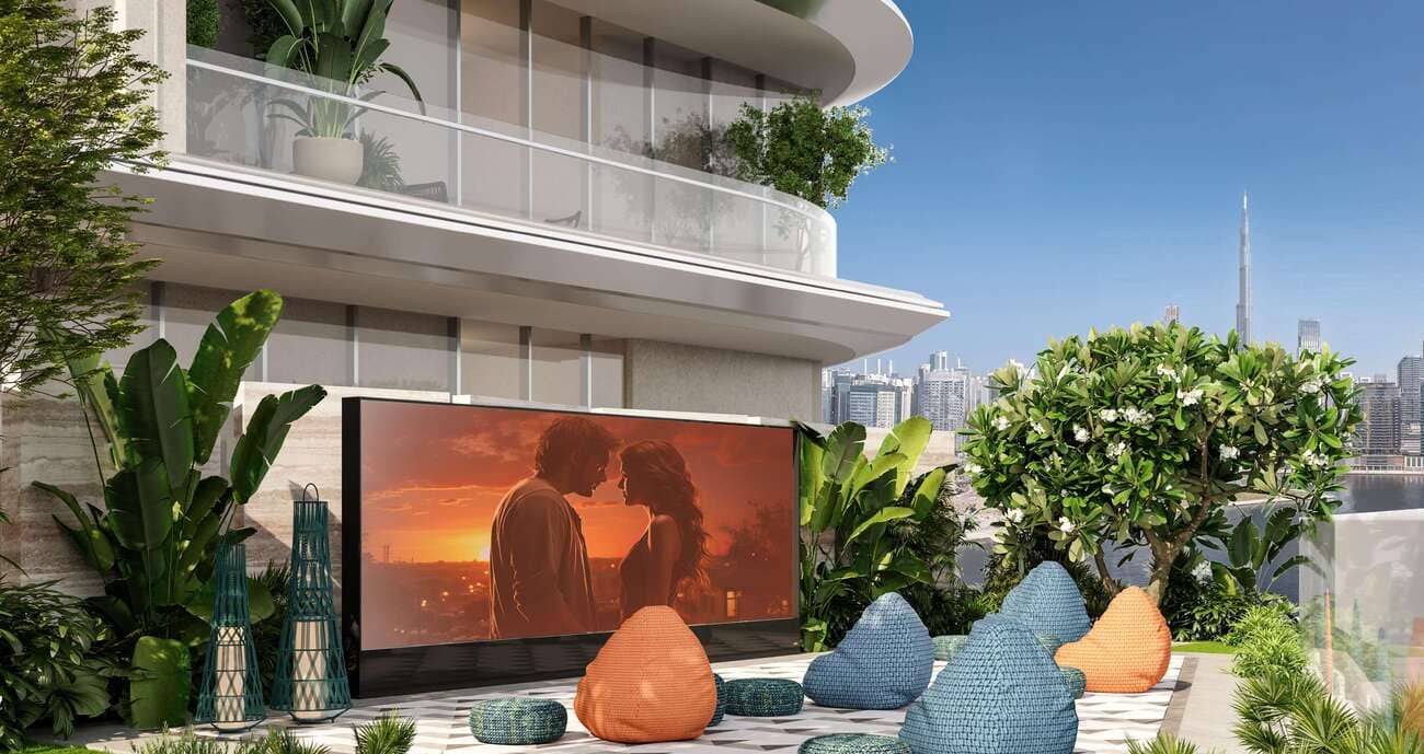 V-Suites amenity Outdoor Cinema in Business Bay, Dubai, by ANAX Developments