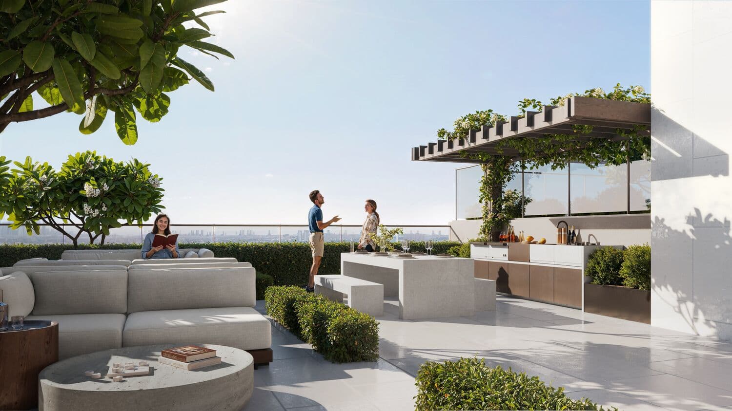 V1STARA House 2 amenity Bbq Area & Lounge - Al Furjan, Dubai - by Object 1