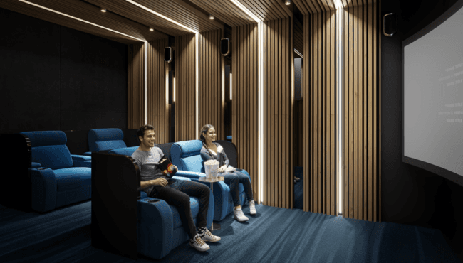 V1STARA House amenity Cinema - Al Furjan, Dubai - by Object 1
