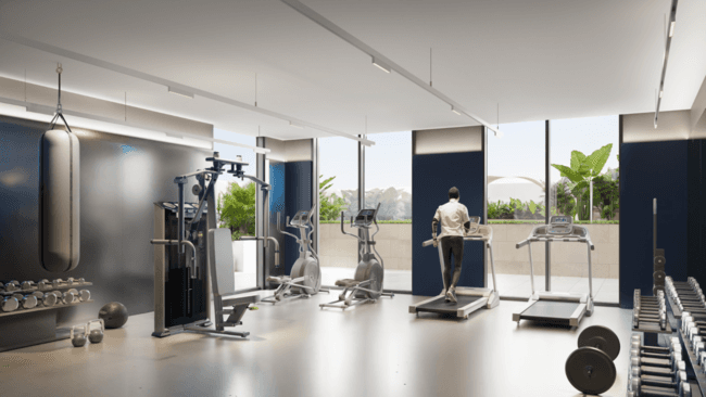 V1STARA House amenity Gym - Al Furjan, Dubai - by Object 1