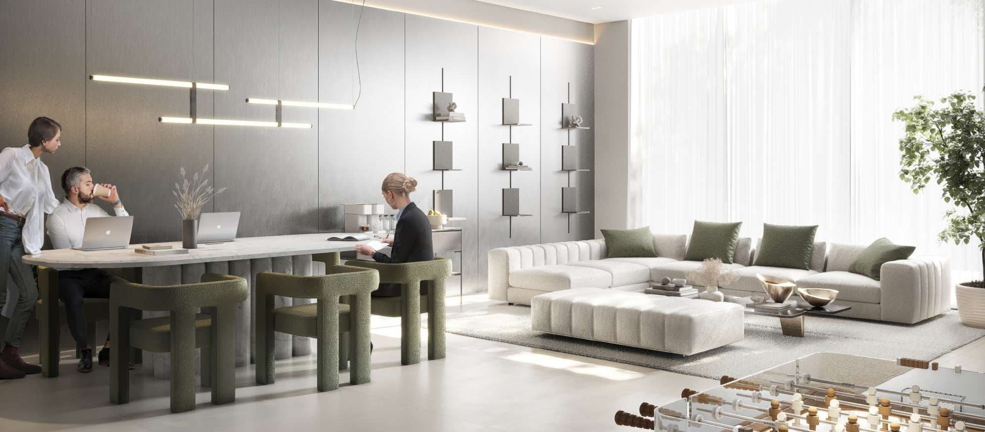 V1VID Tower amenity Clubhouse - JVT (Jumeirah Village Triangle), Dubai - by Object 1