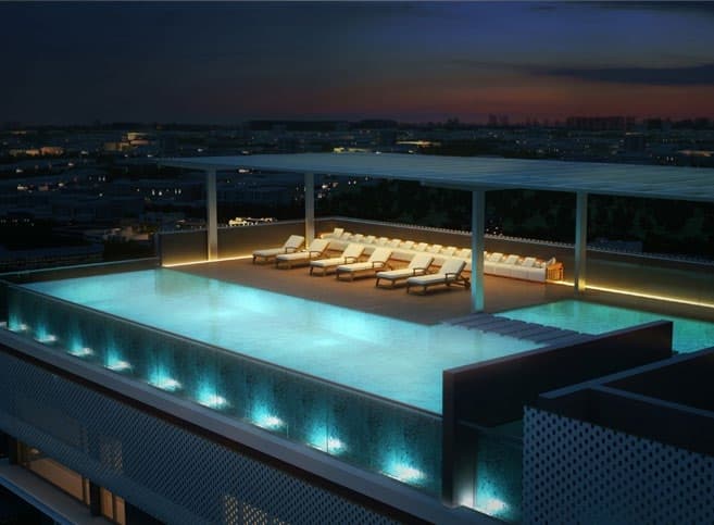 V2 Tower amenity Swimming Pool - Dubai Sports City, Dubai - by Tabeer Real Estate Development LLC