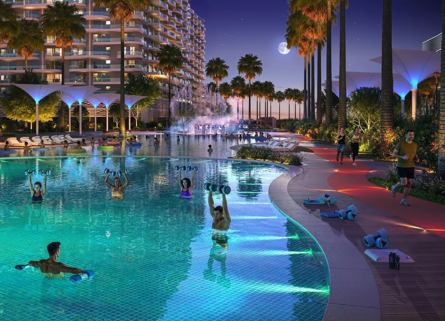 Valencia amenity Aqua Gym - Damac Lagoons, Dubai - by DAMAC