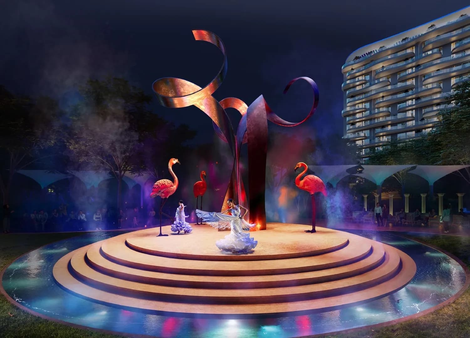 Valencia amenity Flamenco Stage - Damac Lagoons, Dubai - by DAMAC