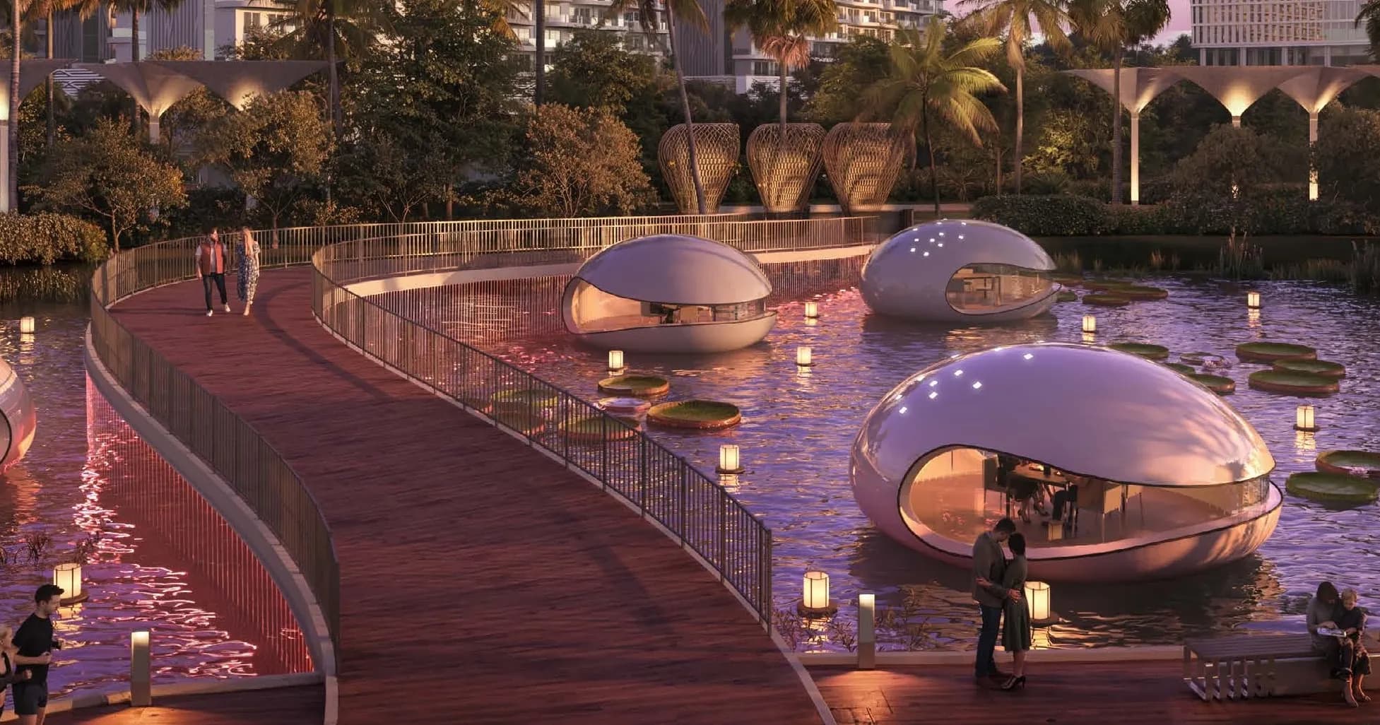 Valencia amenity Floating Pots - Damac Lagoons, Dubai - by DAMAC