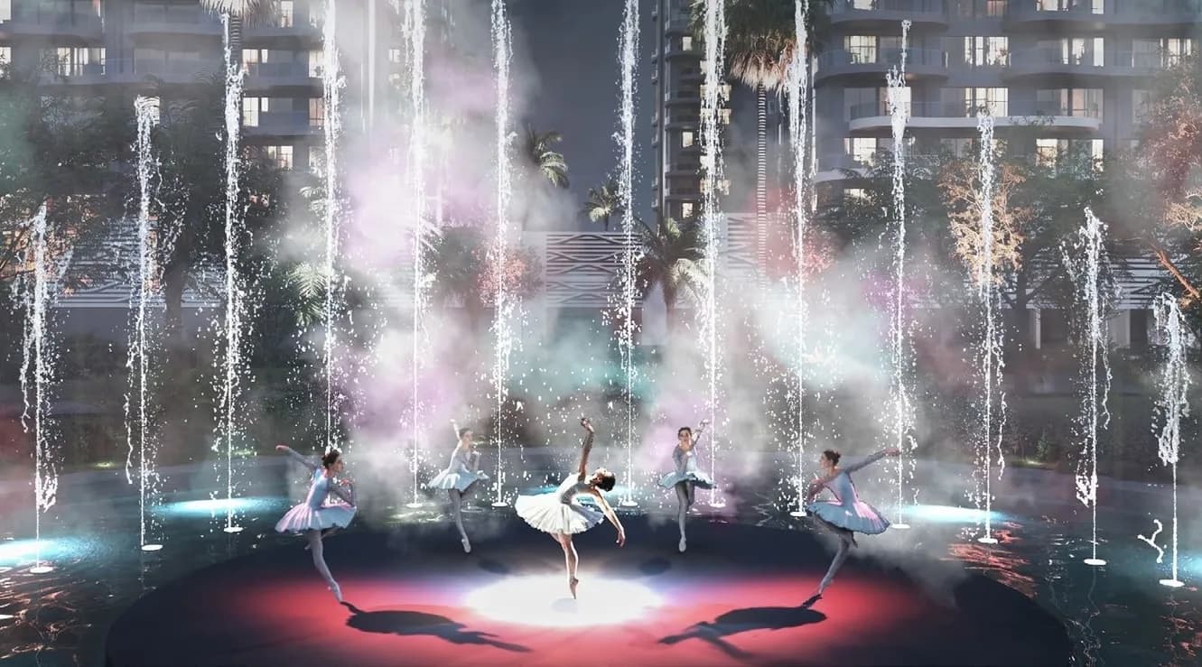 Valencia amenity Lagoon Night Amphitheatre - Damac Lagoons, Dubai - by DAMAC