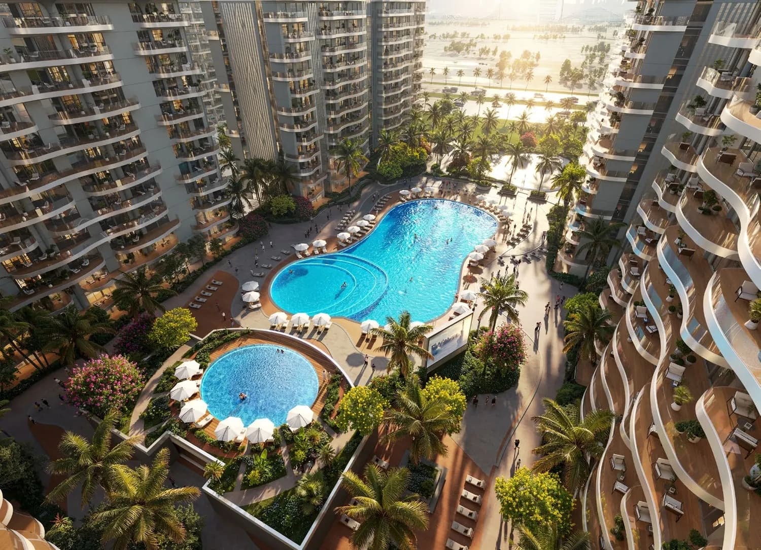 Valencia amenity Swimming Pool - Damac Lagoons, Dubai - by DAMAC