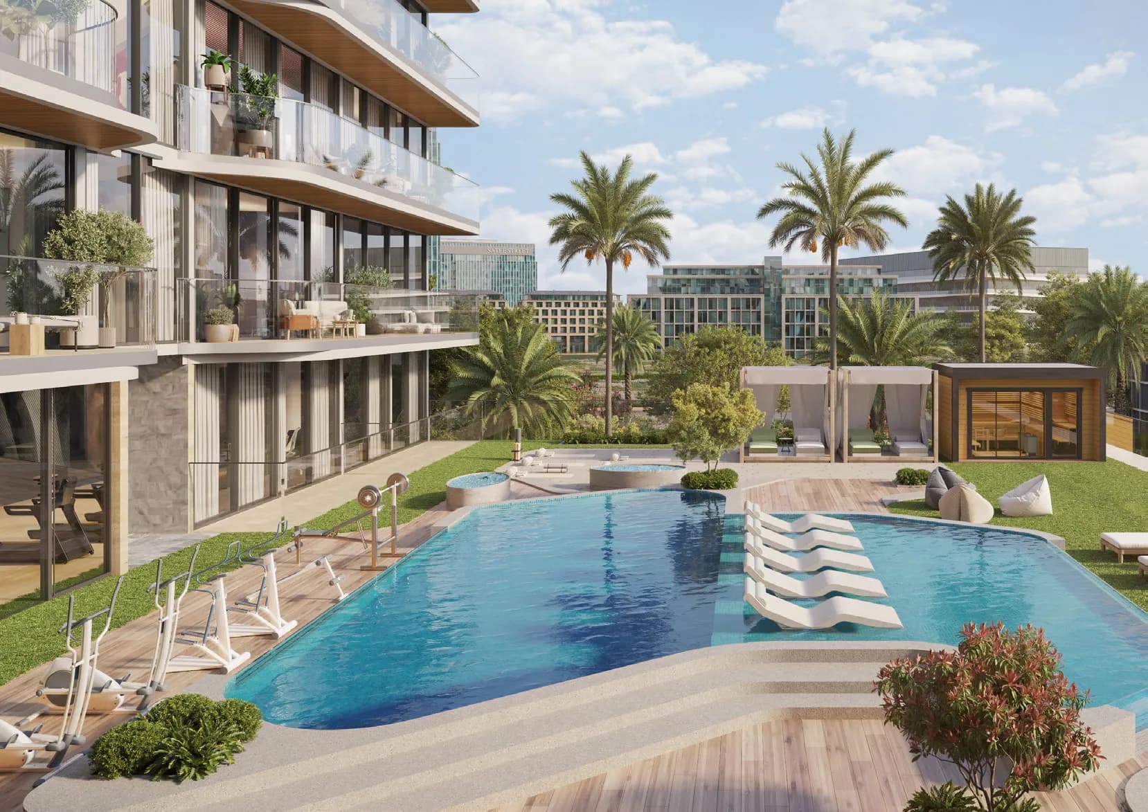 Veda by AUM Development amenity Adult & Kids' Pools - JVC (Jumeirah Village Circle), Dubai - by AUM Development