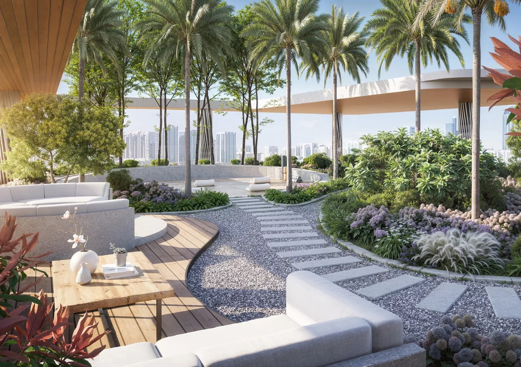 Veda by AUM Development amenity Zen Garden Rooftop - JVC (Jumeirah Village Circle), Dubai - by AUM Development