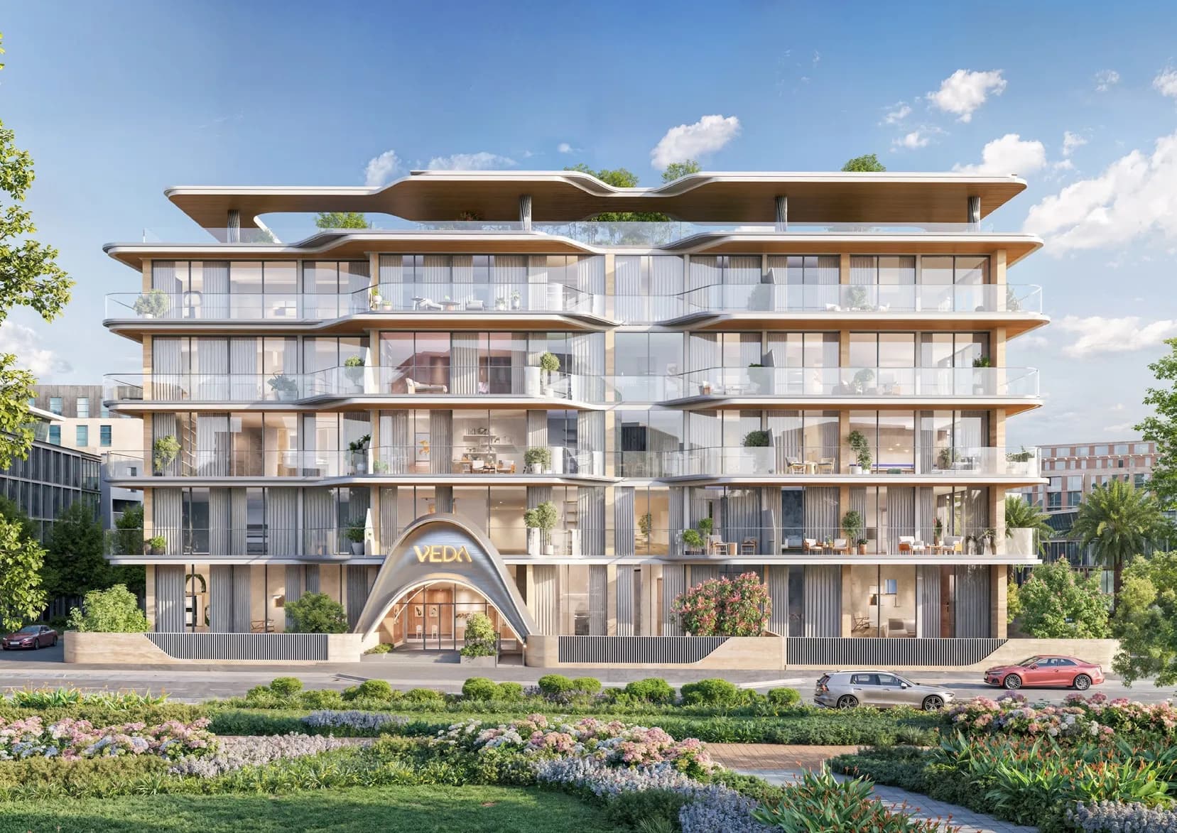 Veda by AUM Development exterior view - JVC (Jumeirah Village Circle), Dubai - by AUM Development
