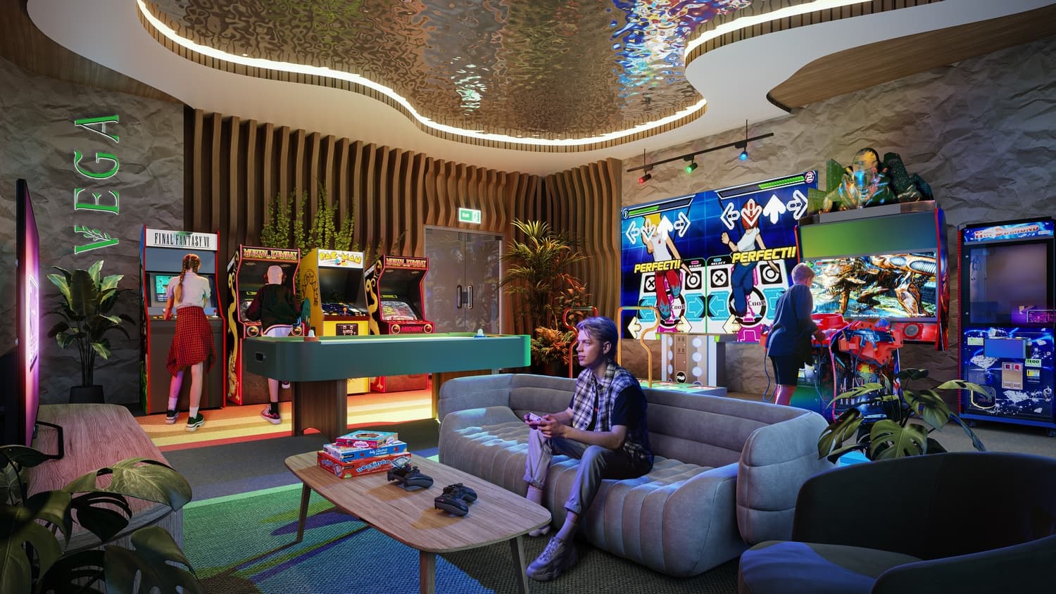 Vega amenity Gamers Lounge - Dubai Sports City, Dubai - by Acube Developments