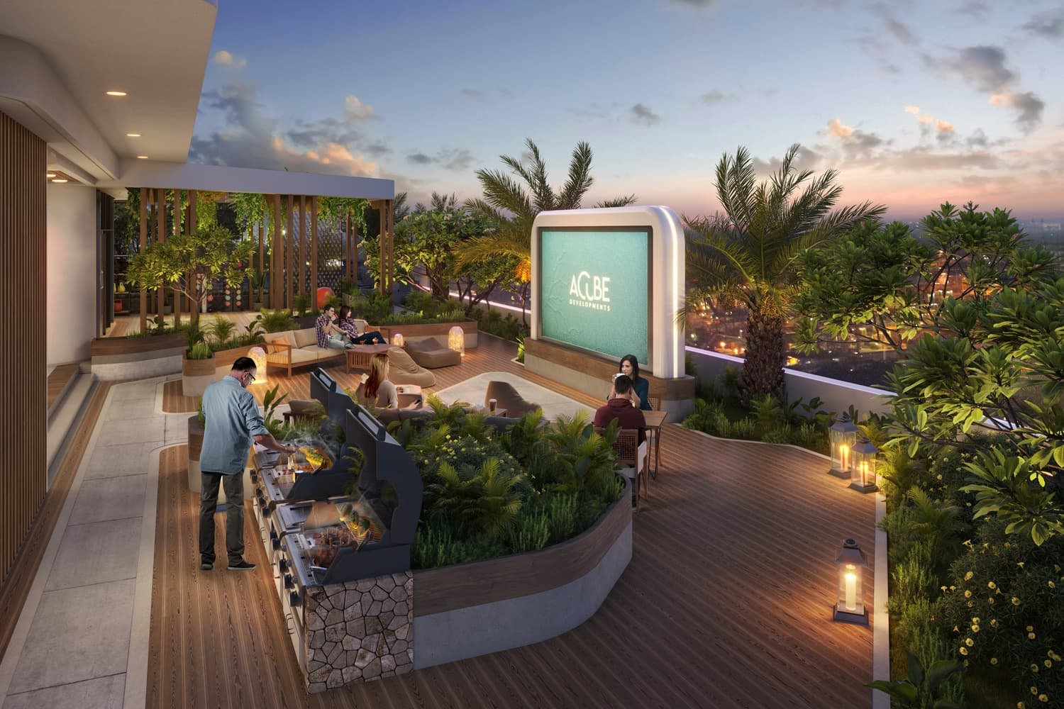 Vega amenity Outdoor Cinema - Dubai Sports City, Dubai - by Acube Developments