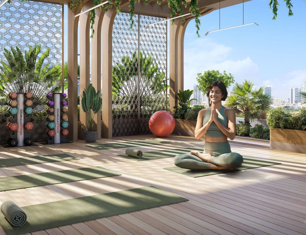 Vega amenity Outdoor Yoga Studio - Dubai Sports City, Dubai - by Acube Developments