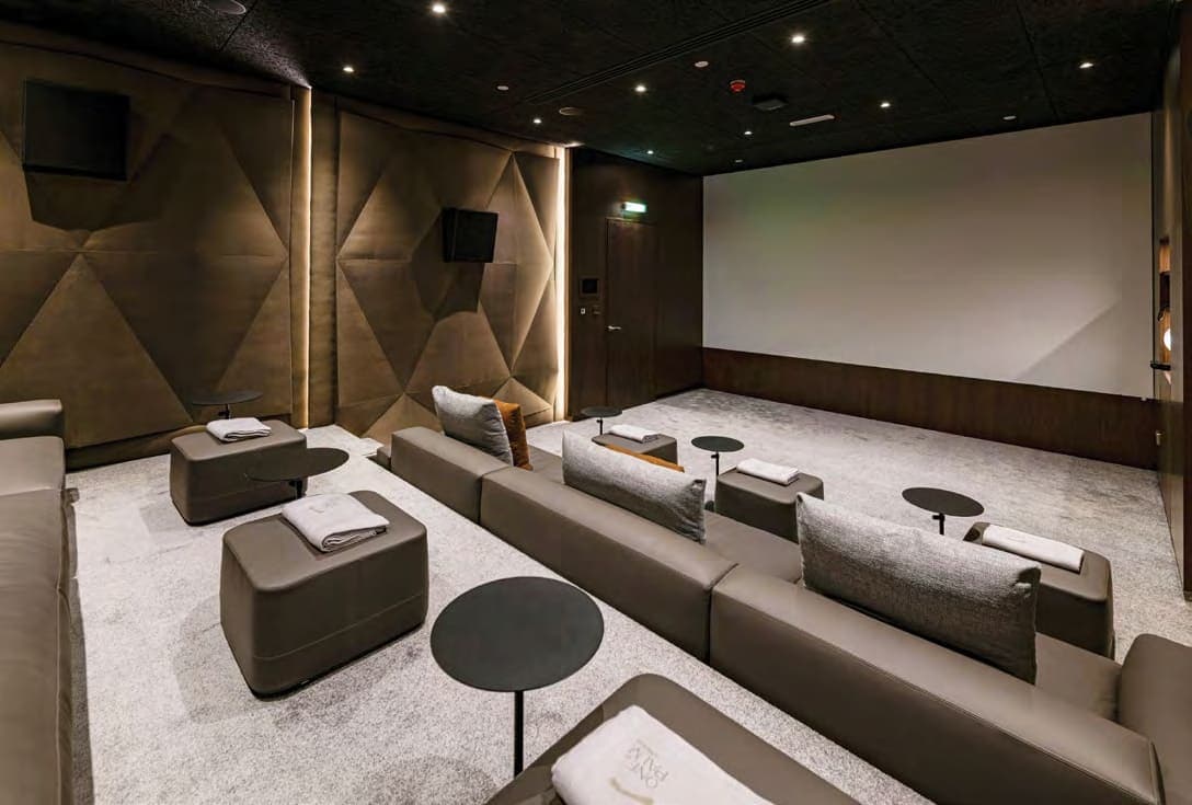 Vela Dorchester Collection amenity Cinema Room - Business Bay, Dubai - by Omniyat