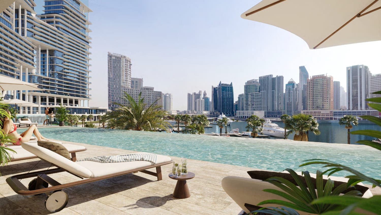 Vela Dorchester Collection amenity Infinity Lap Pool - Business Bay, Dubai - by Omniyat