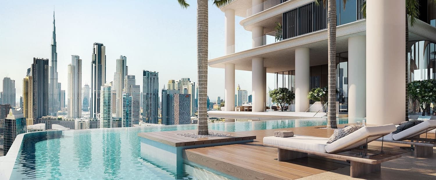 Vela Viento amenity Stunning Infinity-Edge Pool - Business Bay, Dubai - by Omniyat