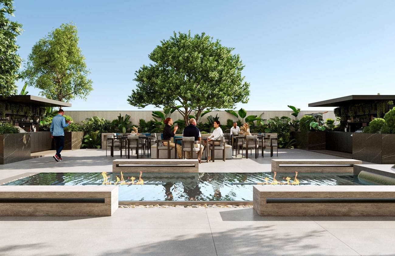 Velor Penthouses amenity Zen Garden - Business Bay, Dubai - by Ginco Properties