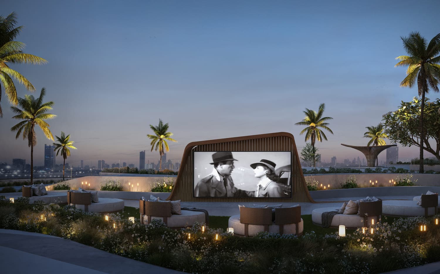 Velos Residence amenity Outdoor Cinema - Dubai Motor City, Dubai - by CITYVIEW