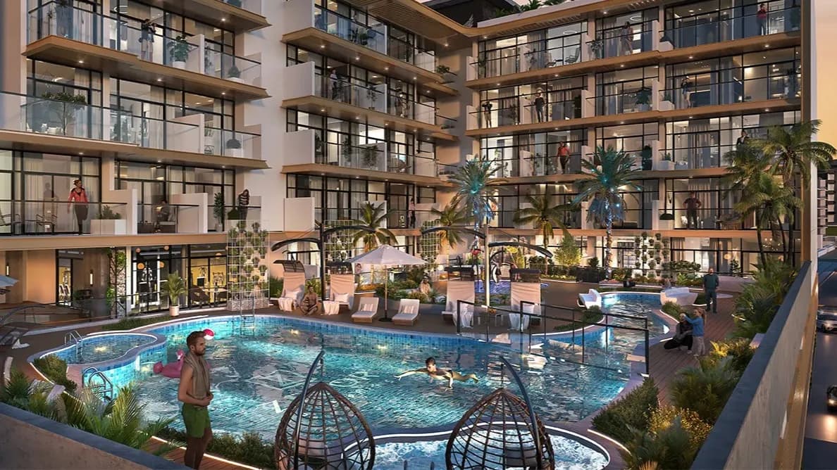 Ventana Residences amenity Adults' & Kids' Swimming Pools in Dubai International City, Dubai, by Zedor Developments