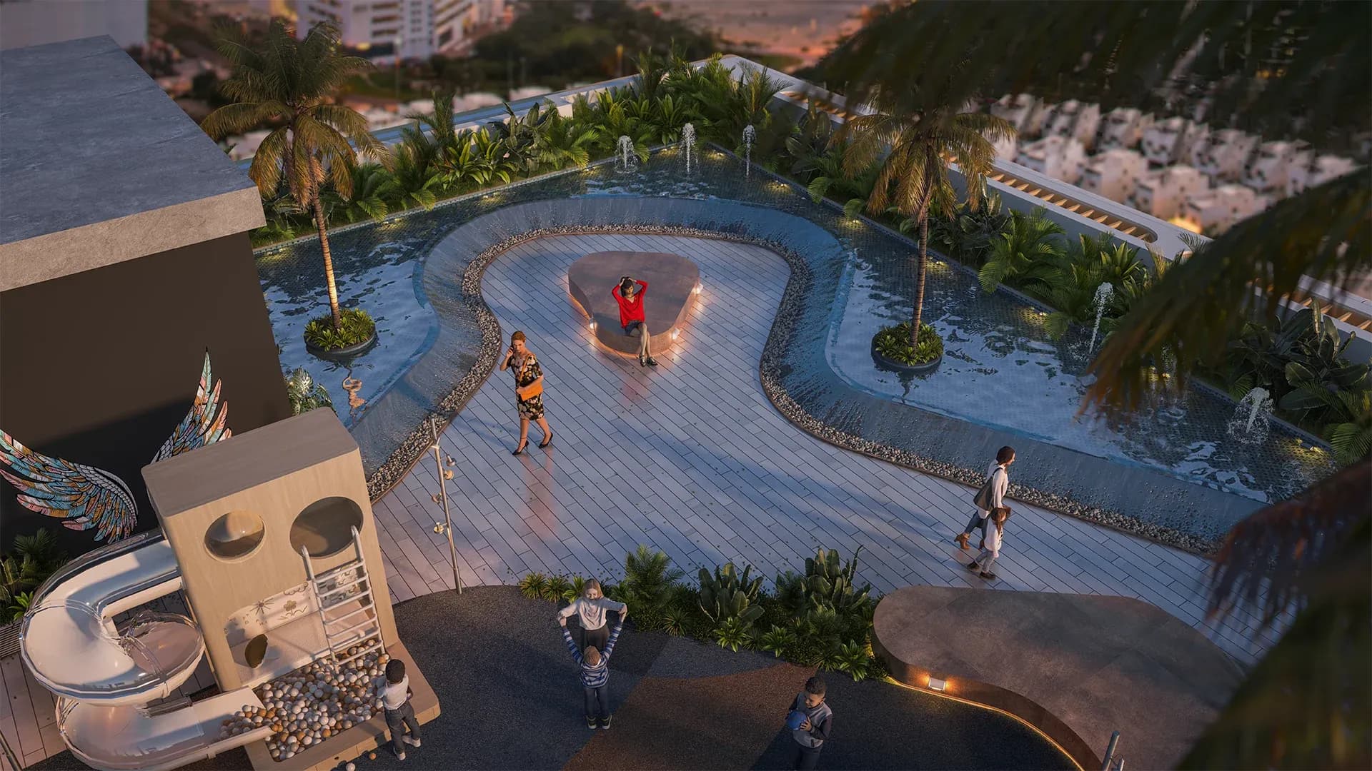 Ventana Residences amenity Family Seating Area - Dubai International City, Dubai - by Zedor Developments