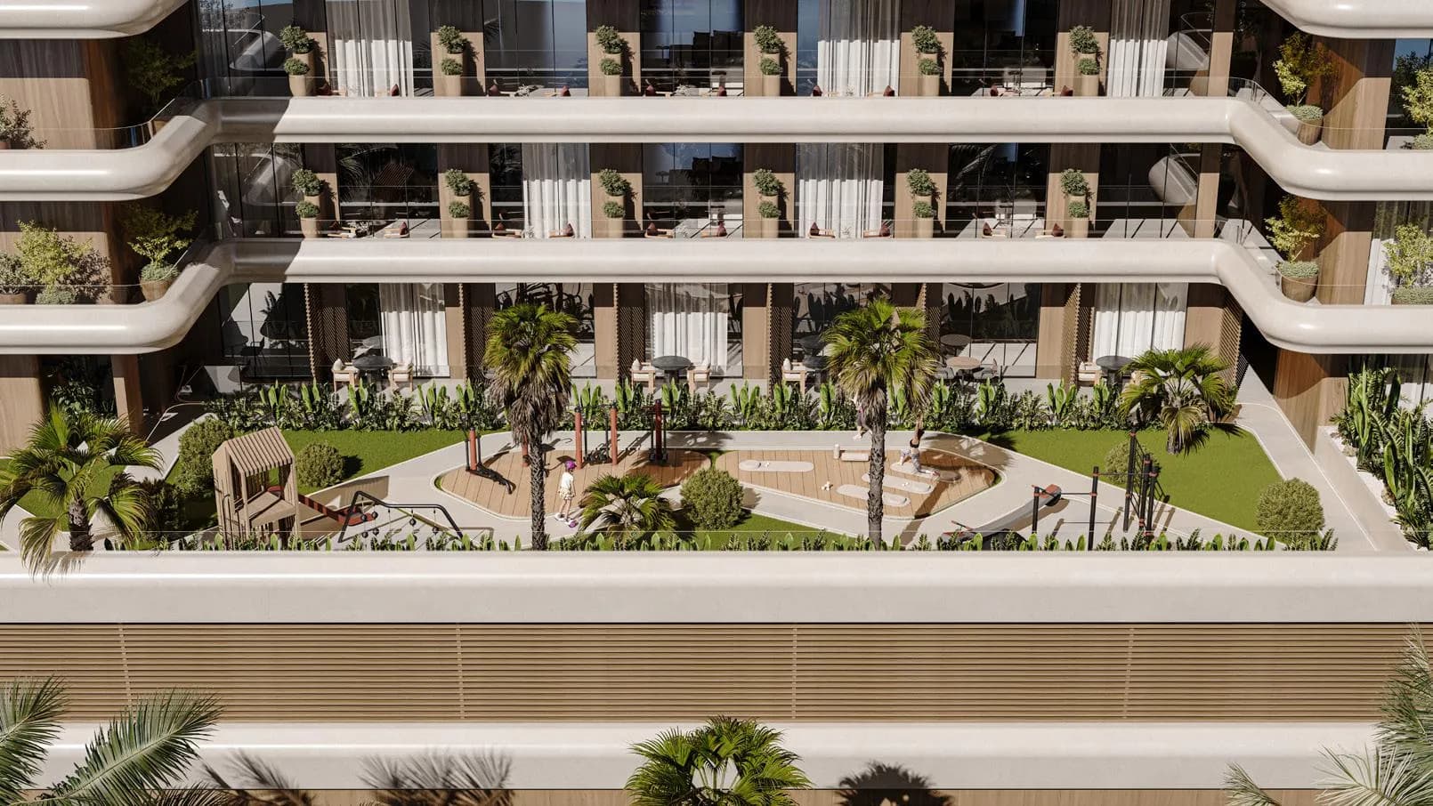 Veona by Gutti amenity Outdoor Multiporpose Area - Dubailand Residence Complex, Dubai - by Gutti Development