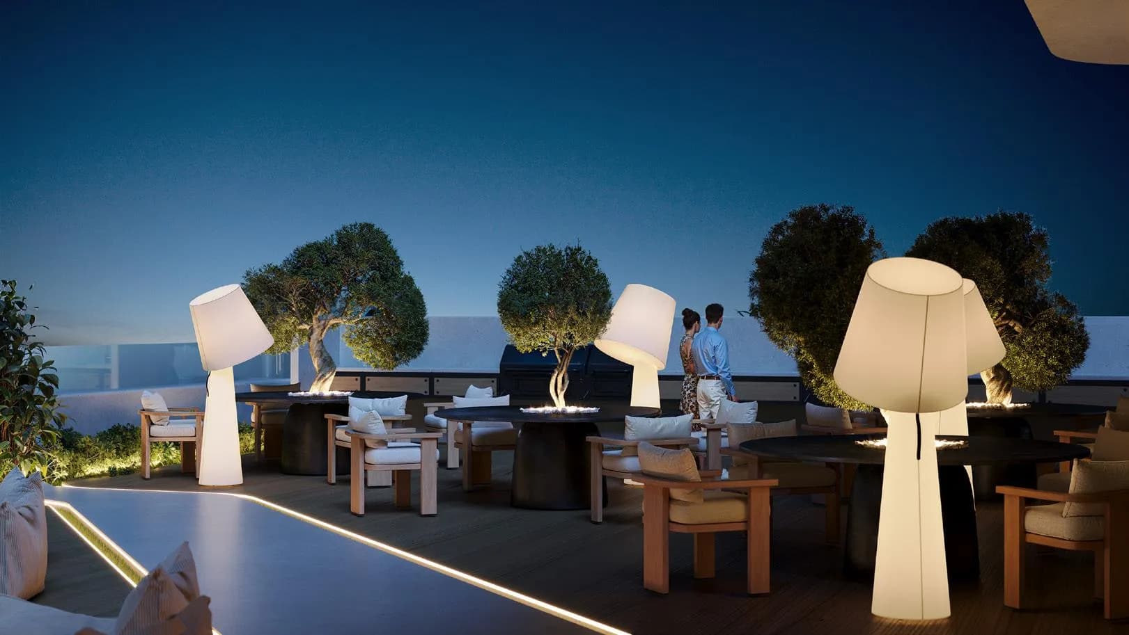 Veona by Gutti amenity Rooftop Seating Area - Dubailand Residence Complex, Dubai - by Gutti Development