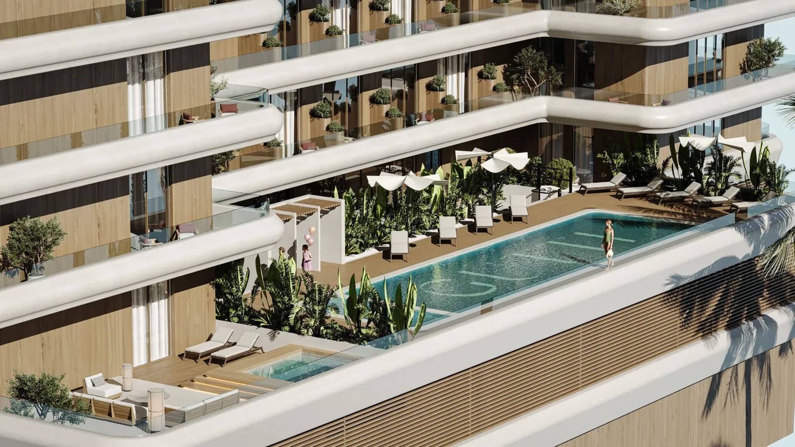 Veona by Gutti amenity Swimming Pool - Dubailand Residence Complex, Dubai - by Gutti Development